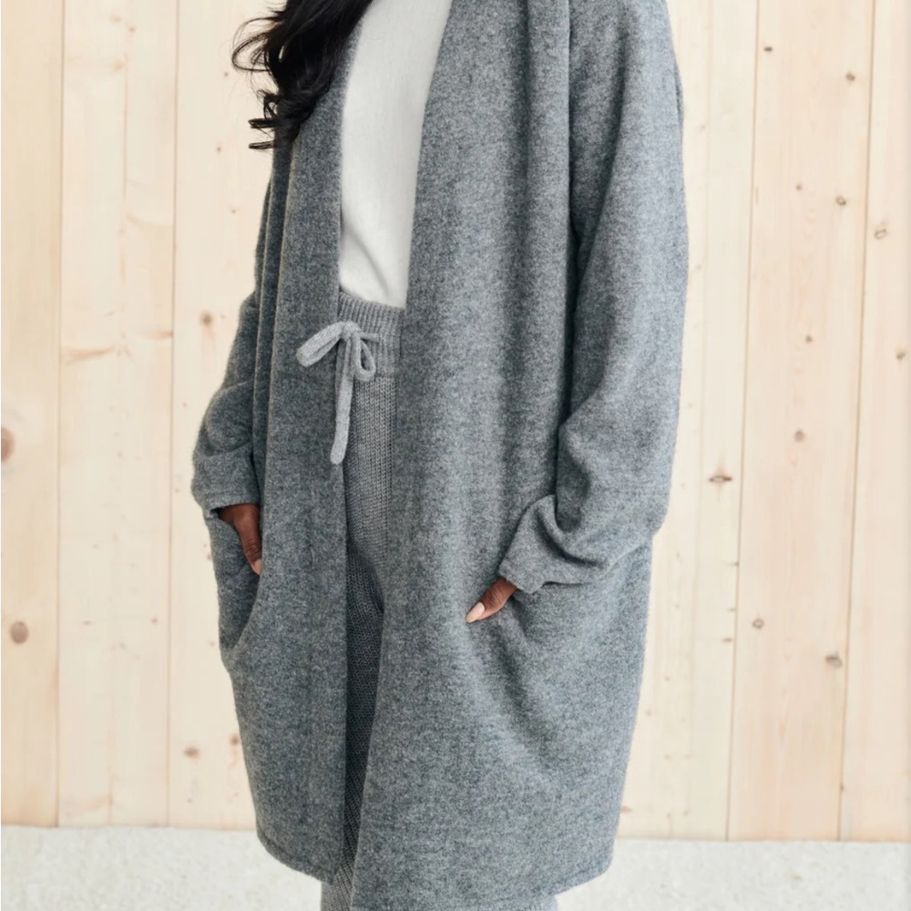Jenni Kayne Grey Knit Cardigan